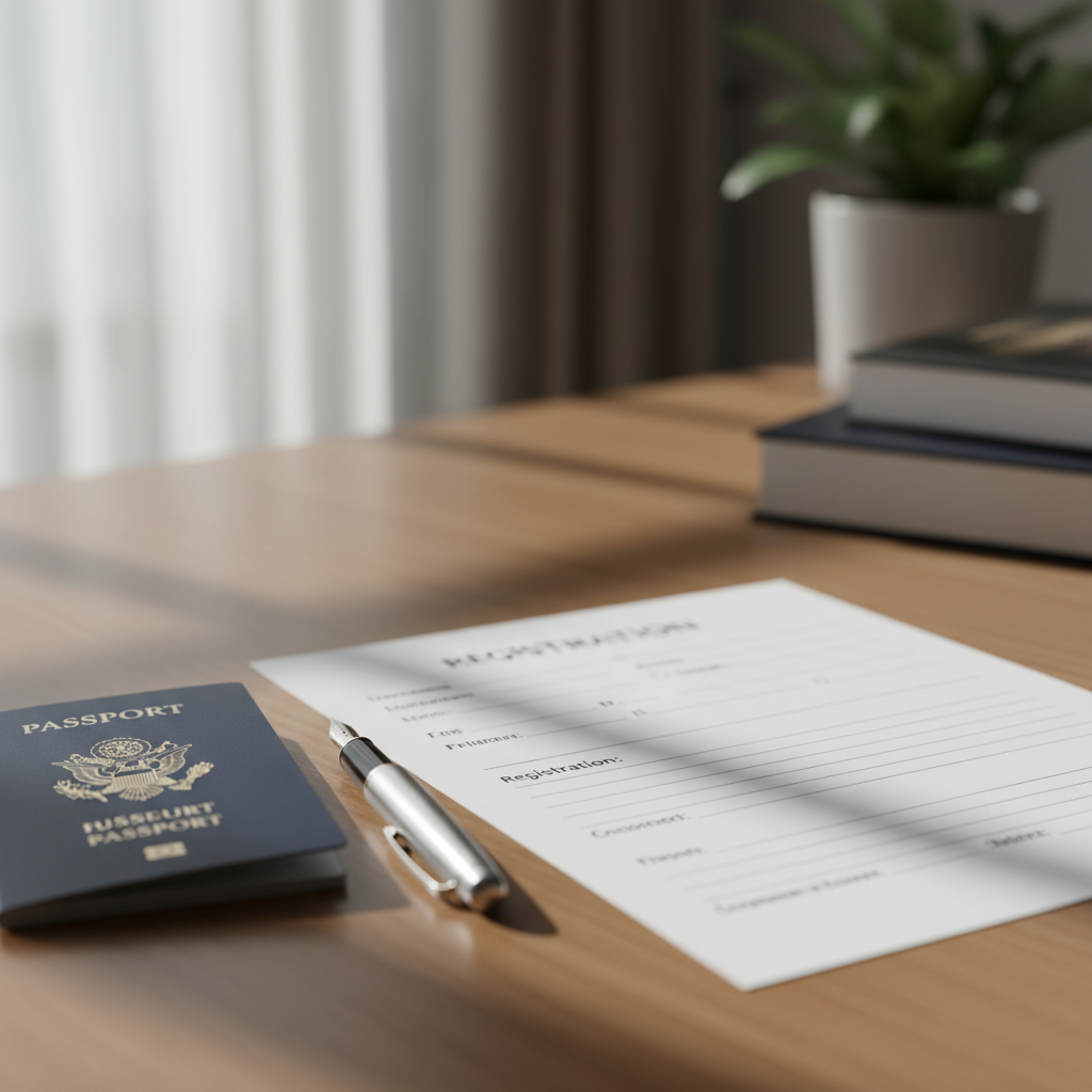 Formulaire enregistrement police Chine