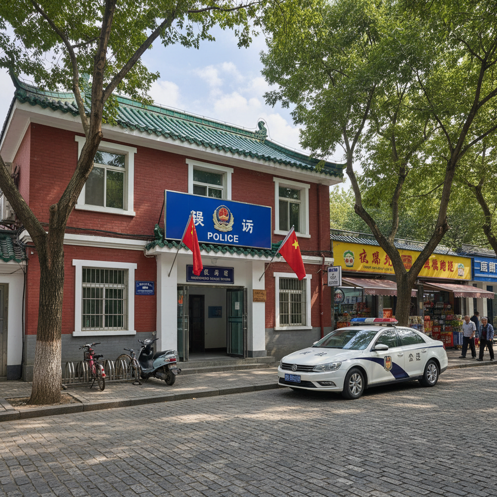 Extérieur poste de police quartier chinois