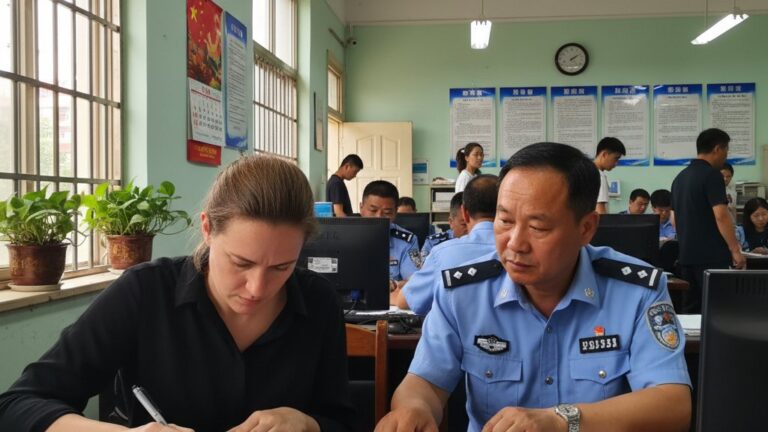 Enregistrement au poste de police en Chine : procédure complète