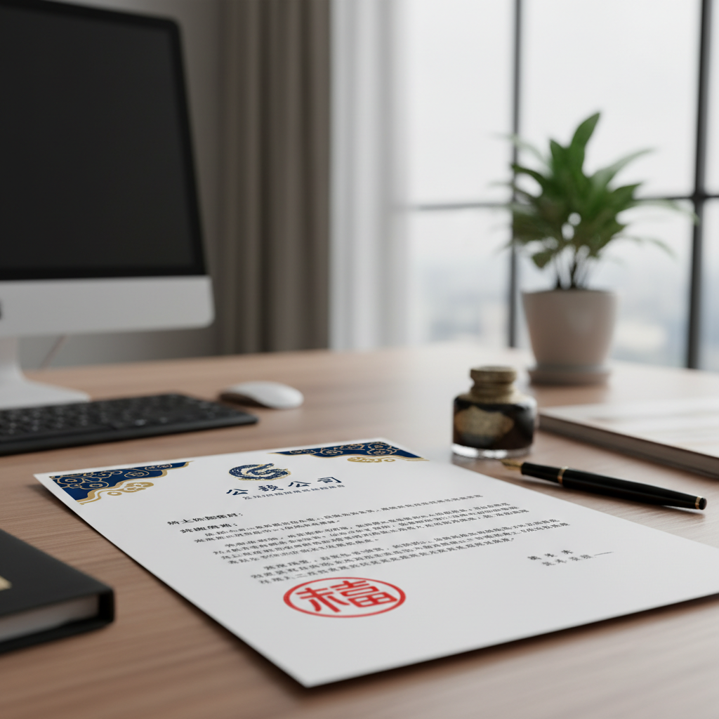 Lettre d'invitation officielle chinoise