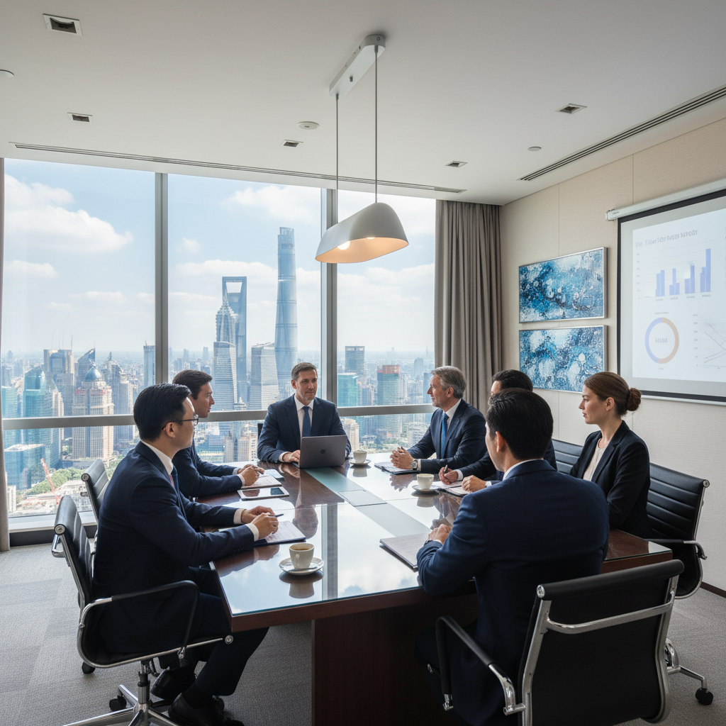 Réunion d'affaires en Chine