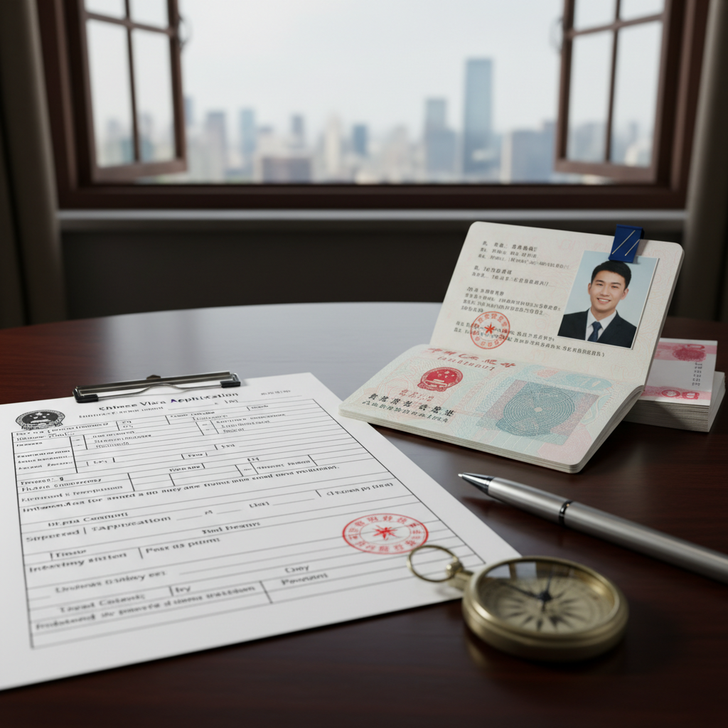 Formulaire visa avec photo collée