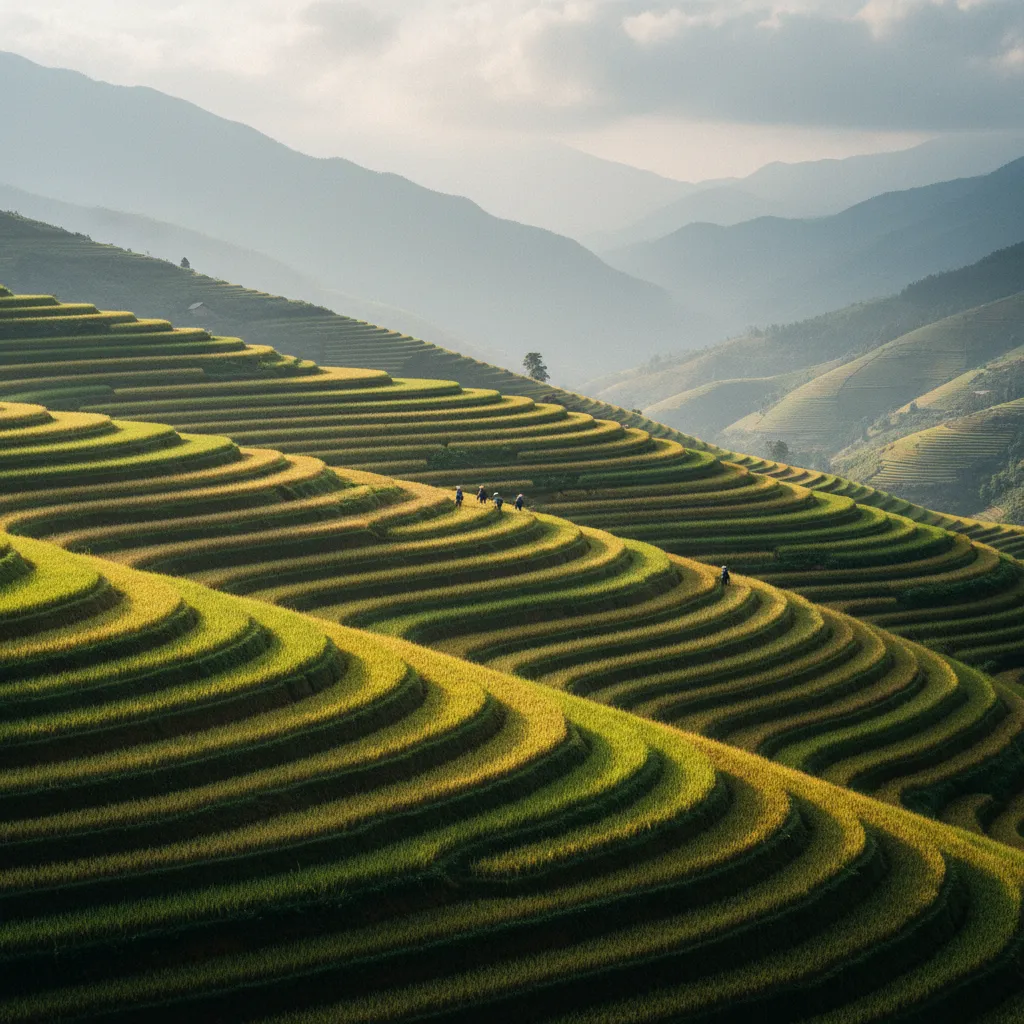 Les rizières en terrasses de Sapa, parmi les plus beaux paysages du nord du Vietnam