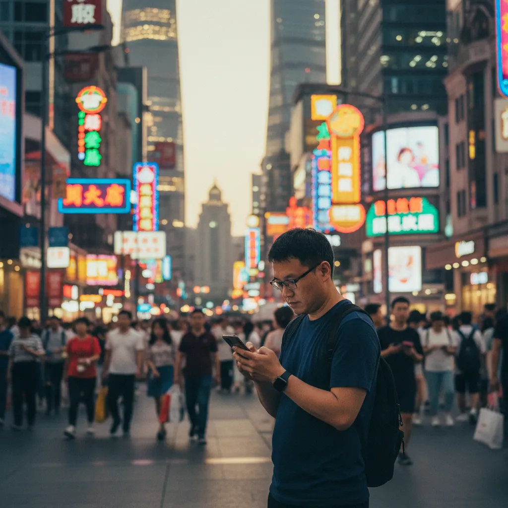 Une connexion fiable permet d'utiliser la navigation GPS dans les rues animées de Shanghai
