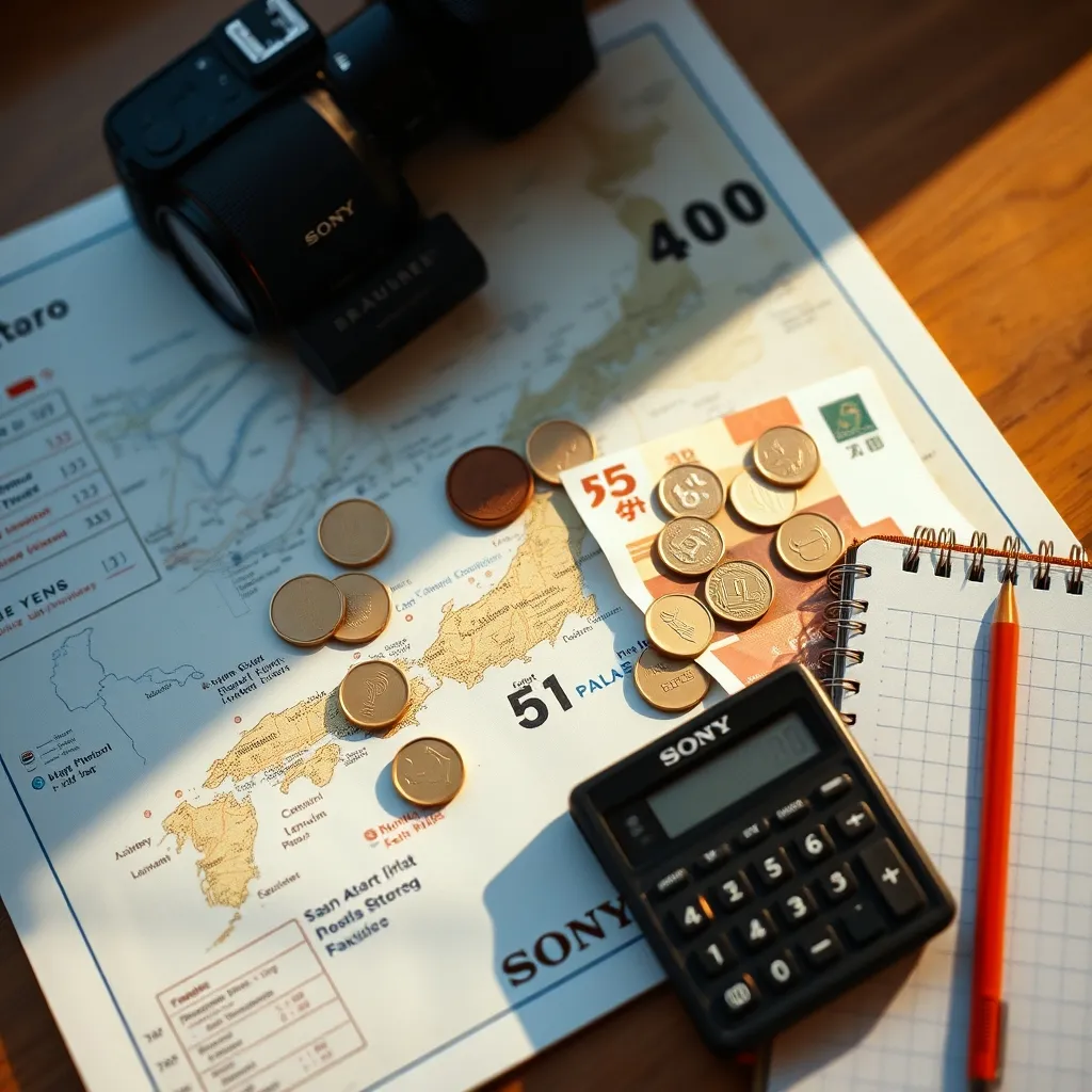 Calcul du budget voyage pour un séjour de deux semaines au Japon