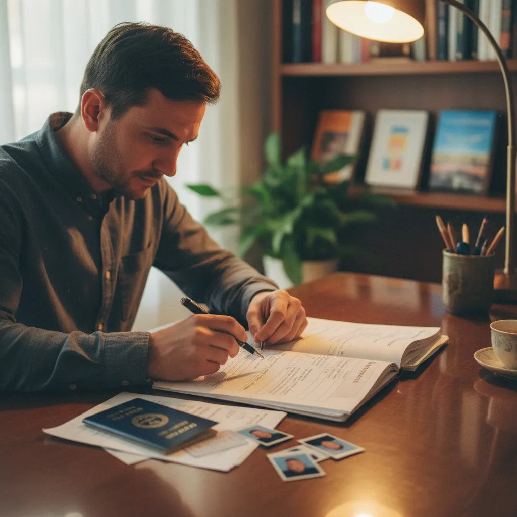 Préparation du dossier de demande de visa chinois avec les documents requis