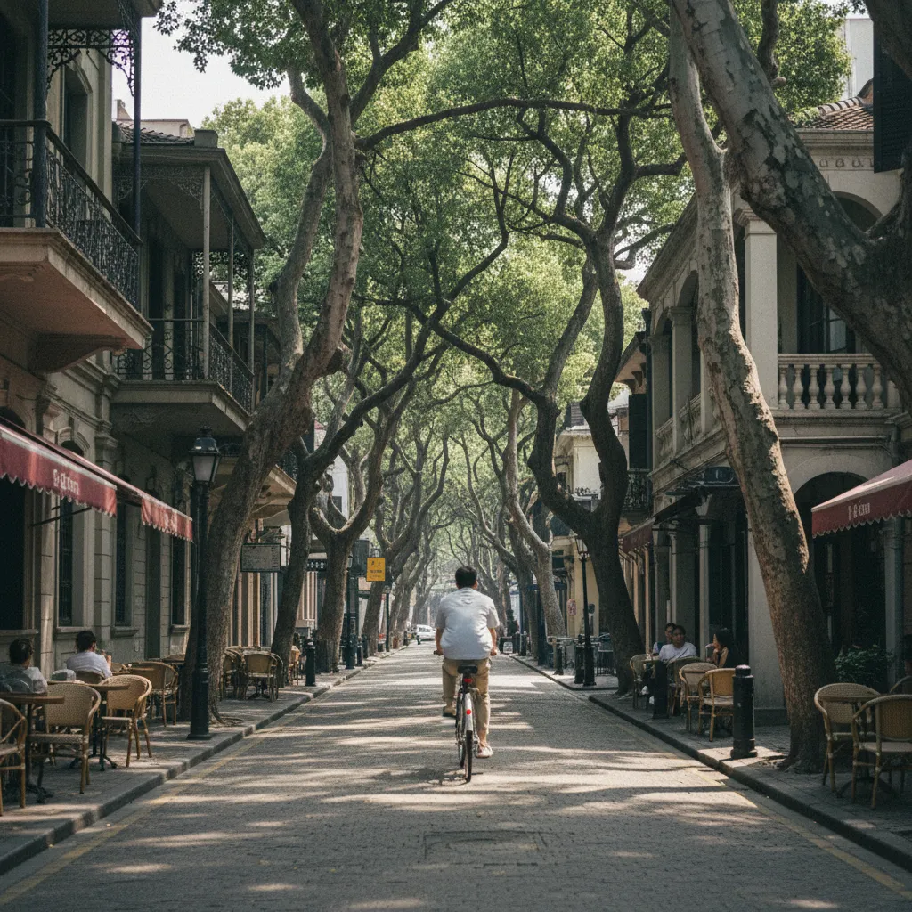 Les rues ombragées de la Concession française, quartier le plus charmant de Shanghai