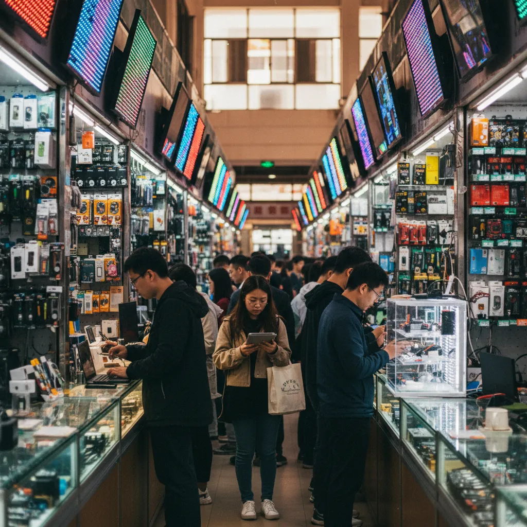 Le marché électronique de Huaqiangbei, le plus grand au monde