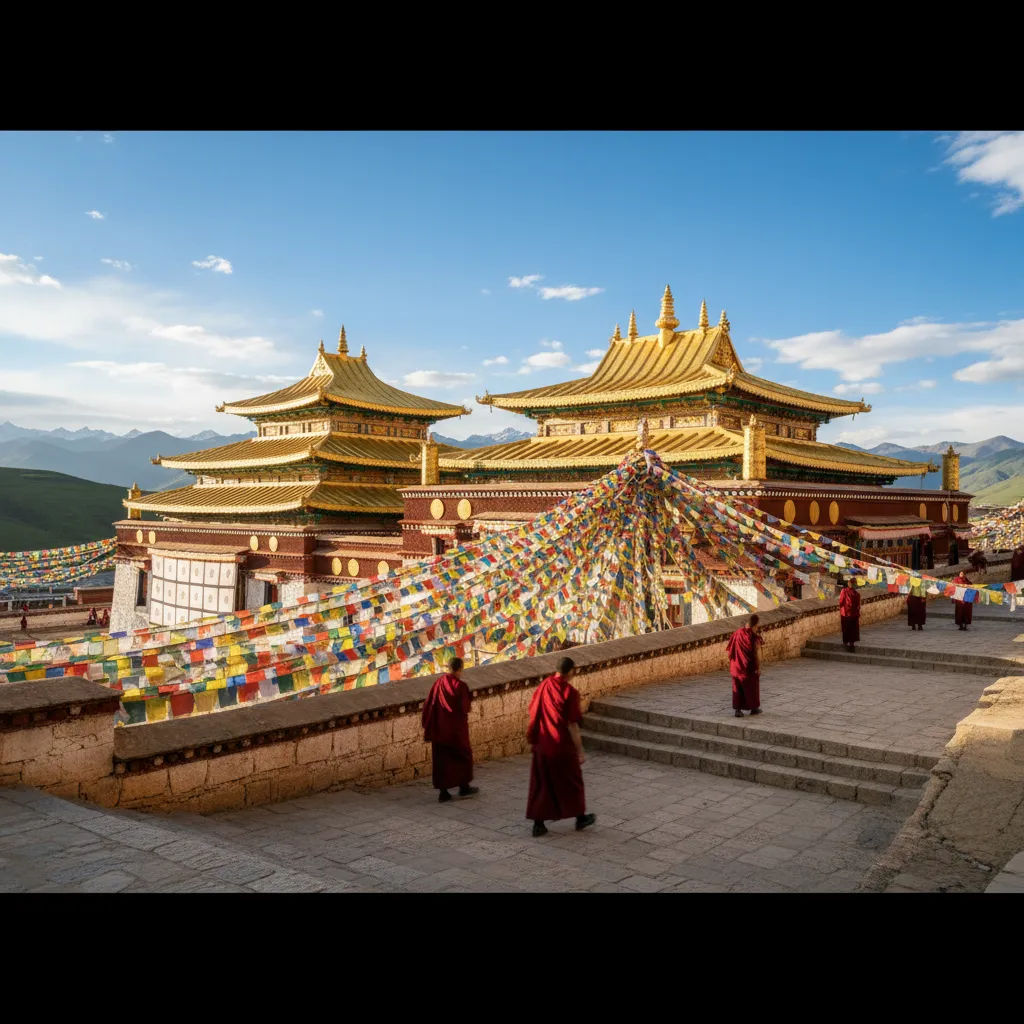 Le monastère de Songzanlin à Shangri-La, surnommé le petit Potala du Yunnan