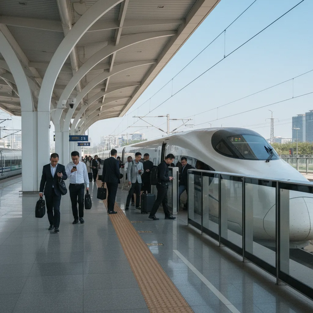 Le train à grande vitesse chinois permet de traverser le pays rapidement et à prix raisonnable