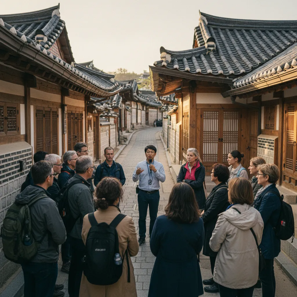 Visite guidée dans le quartier traditionnel de Bukchon Hanok à Séoul