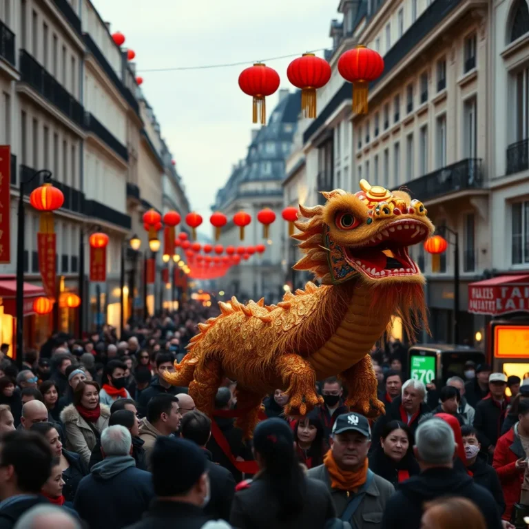 Défilé du Nouvel An chinois dans le Paris 13e