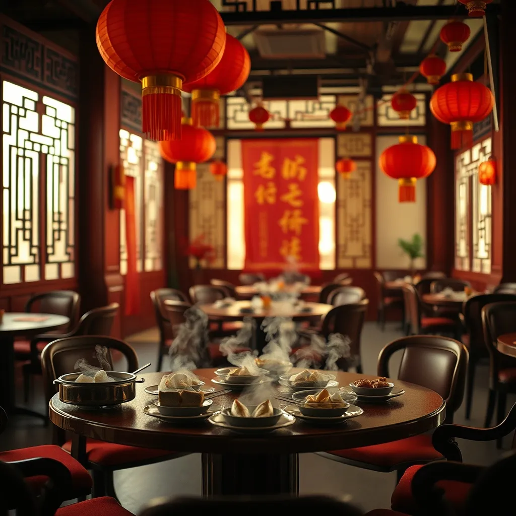 Les restaurants du quartier asiatique proposent des menus spéciaux pour le Nouvel An chinois