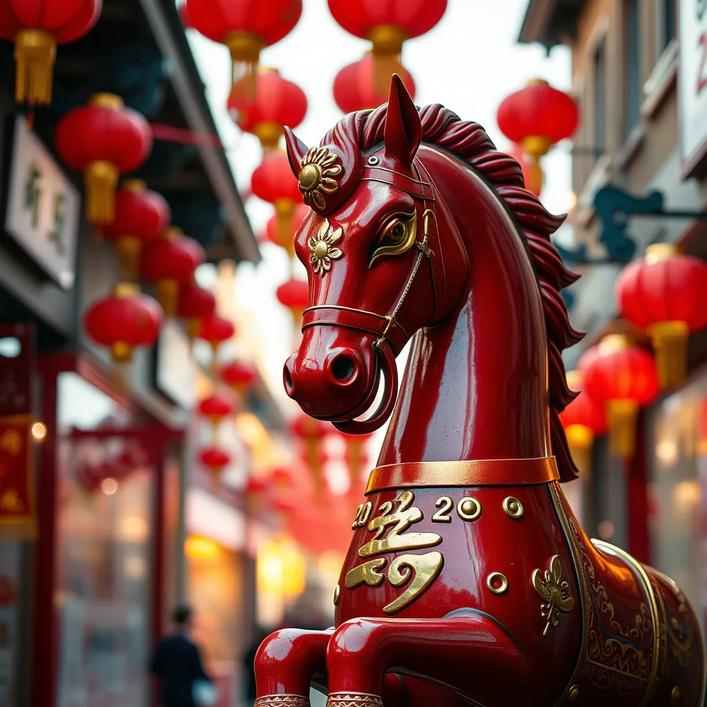 Décoration du Cheval pour les célébrations du Nouvel An chinois 2026