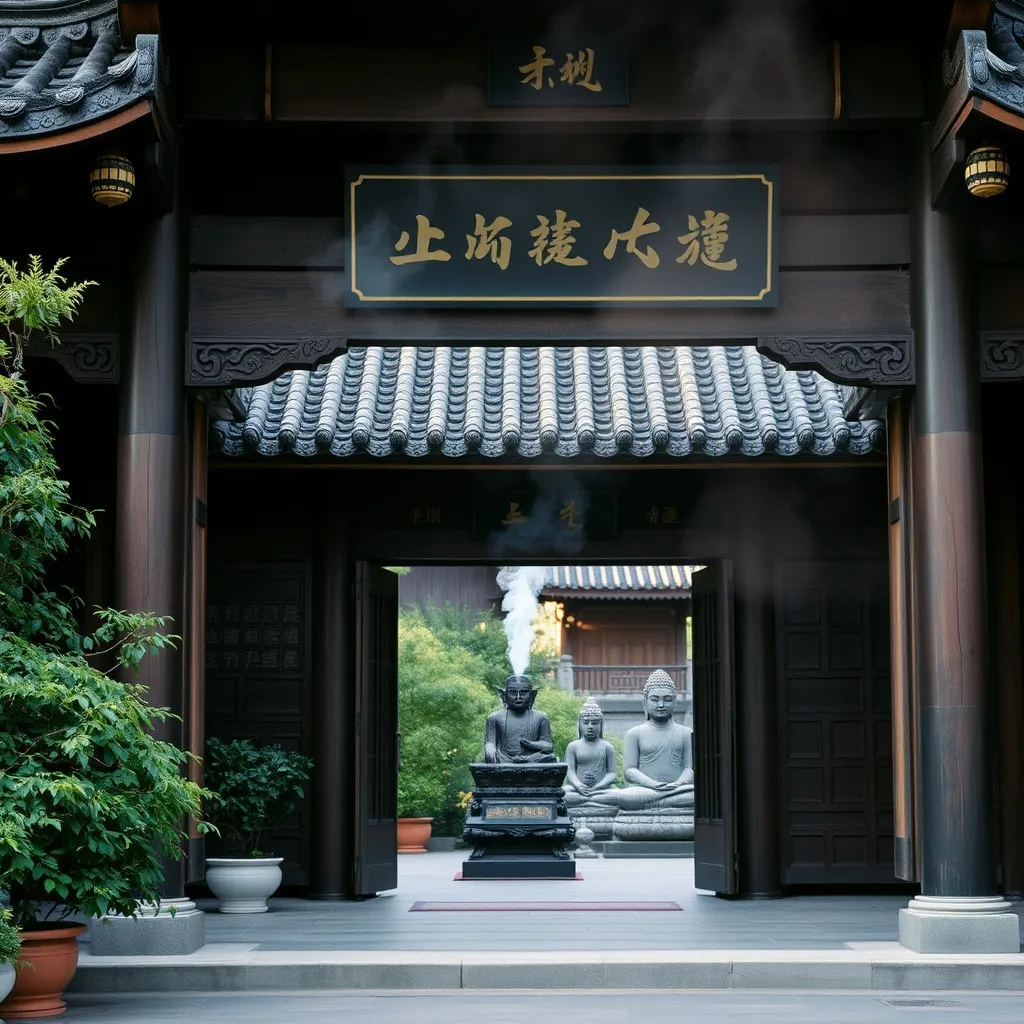 Le temple bouddhiste Lingyin, l'un des plus anciens sanctuaires de Chine fondé en 328 après J.-C.