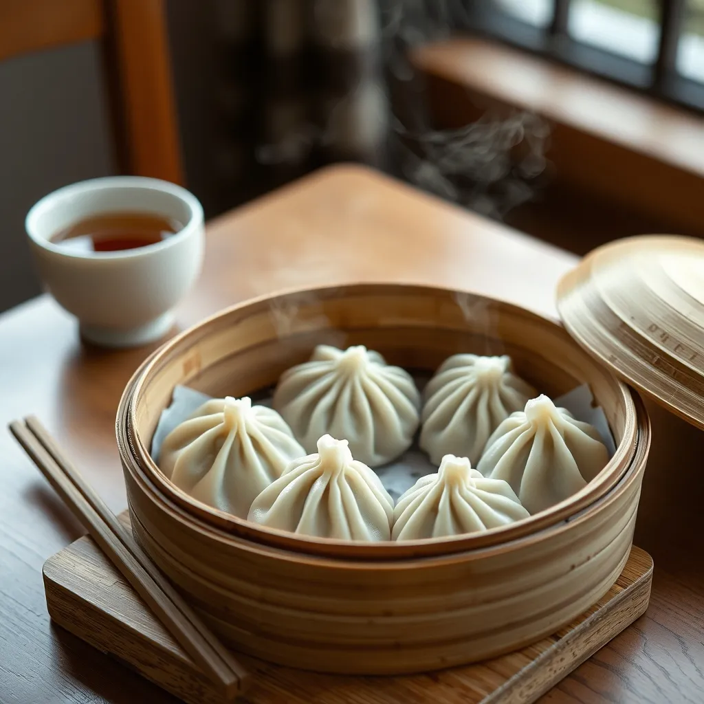Les tangbao, raviolis en bouillon emblématiques de la cuisine de Suzhou