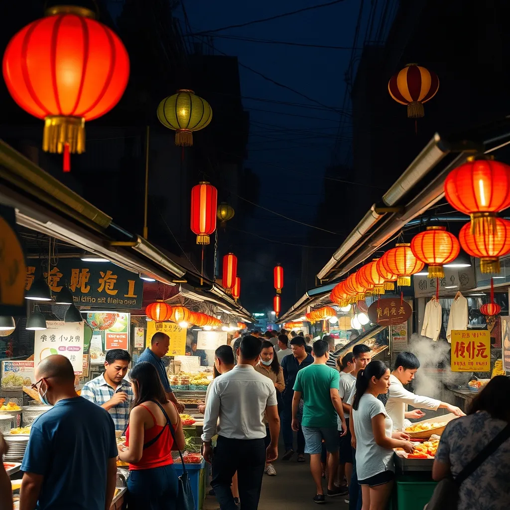 Les marchés de nuit thaïlandais offrent une immersion culinaire à petit prix