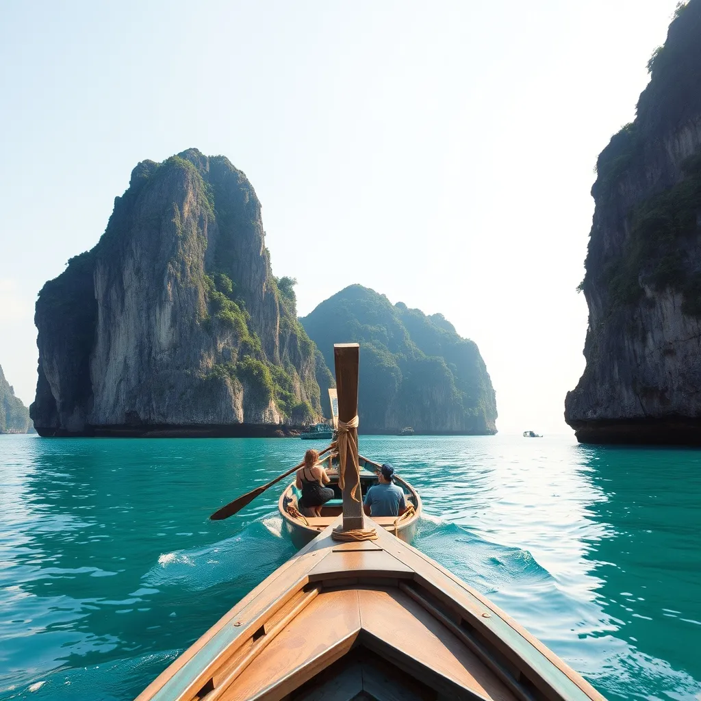 Les îles du Sud thaïlandais accessibles en longtail boat depuis Krabi