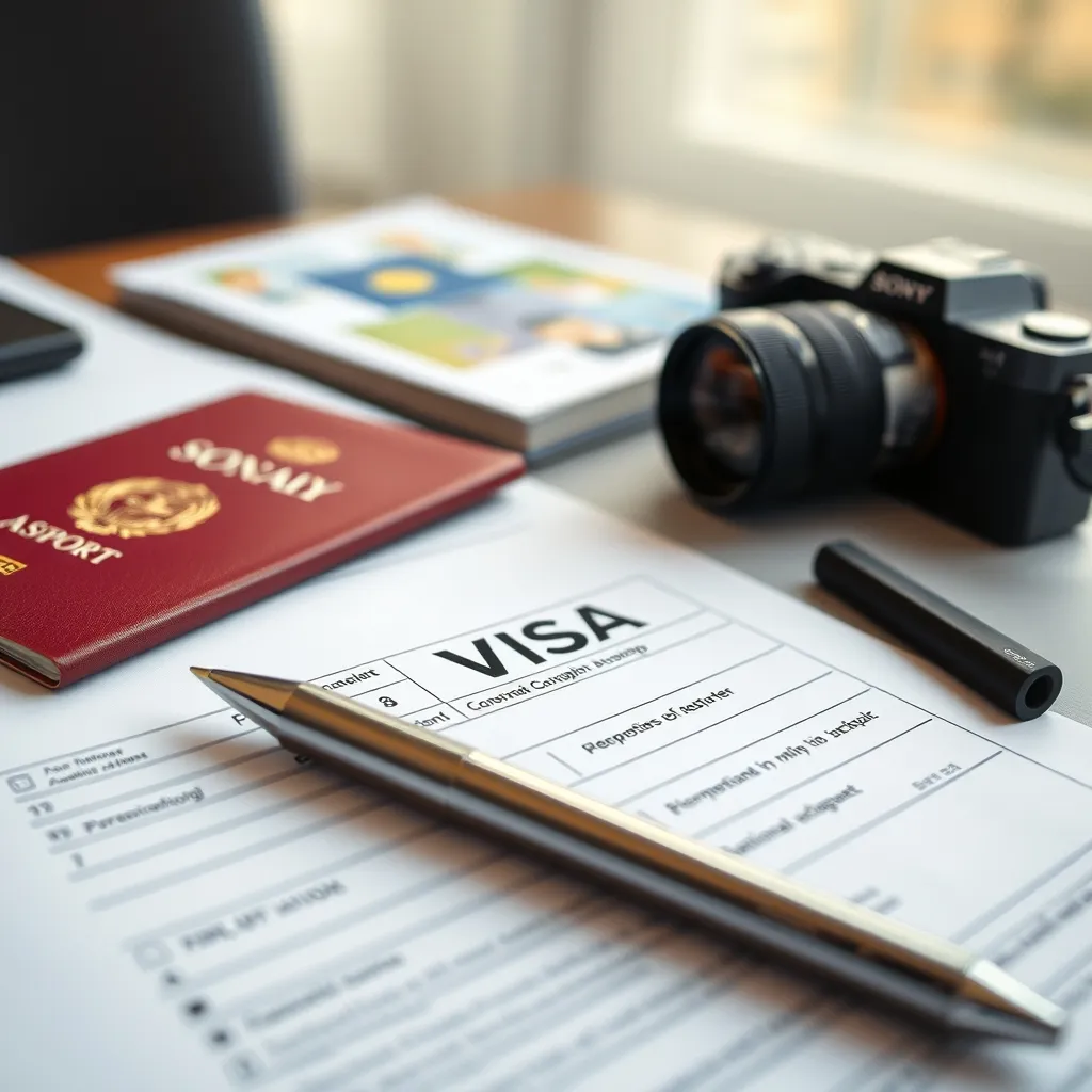 Dossier de demande de visa Chine avec les documents nécessaires prêts au dépôt