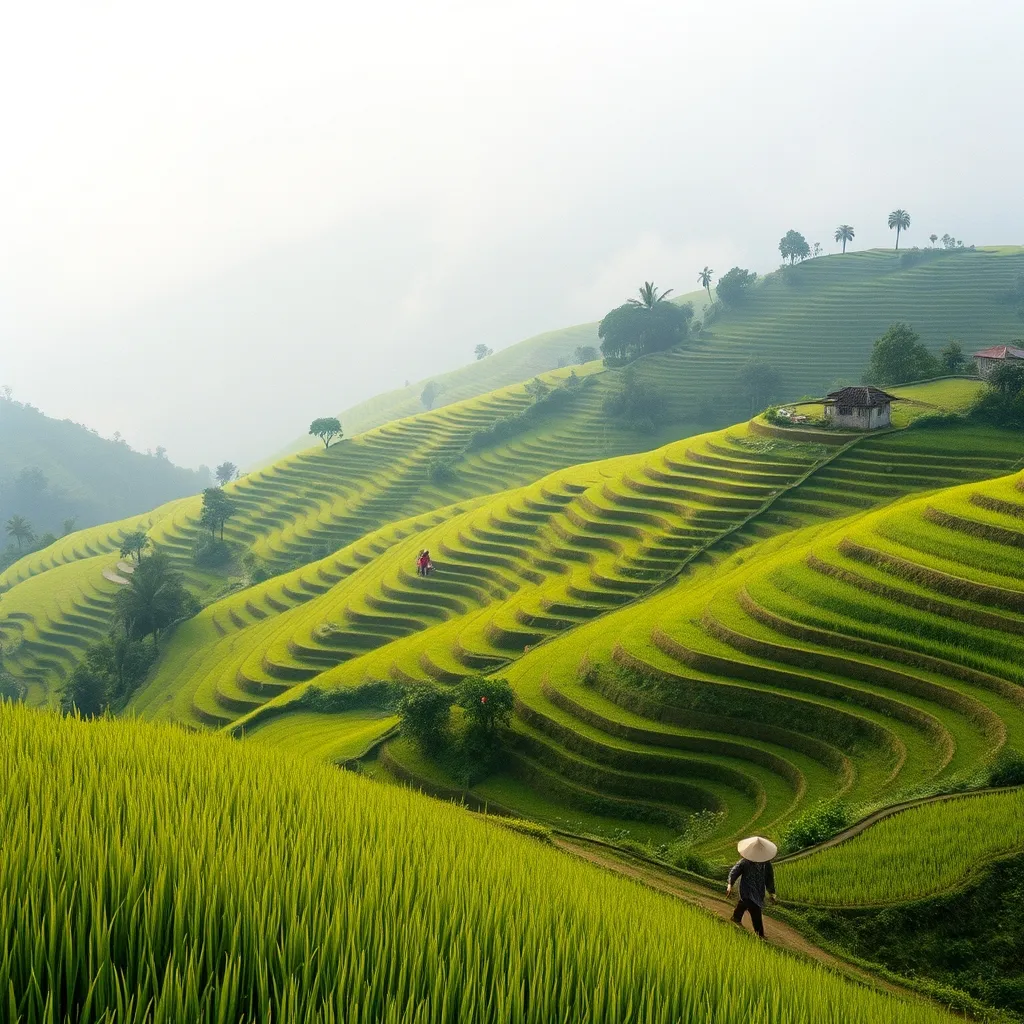 Les rizières en terrasses de Sapa, joyau du nord vietnamien