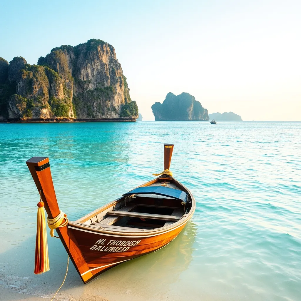 Bateaux traditionnels sur une plage de Koh Samui, destination prisée des séjours balnéaires