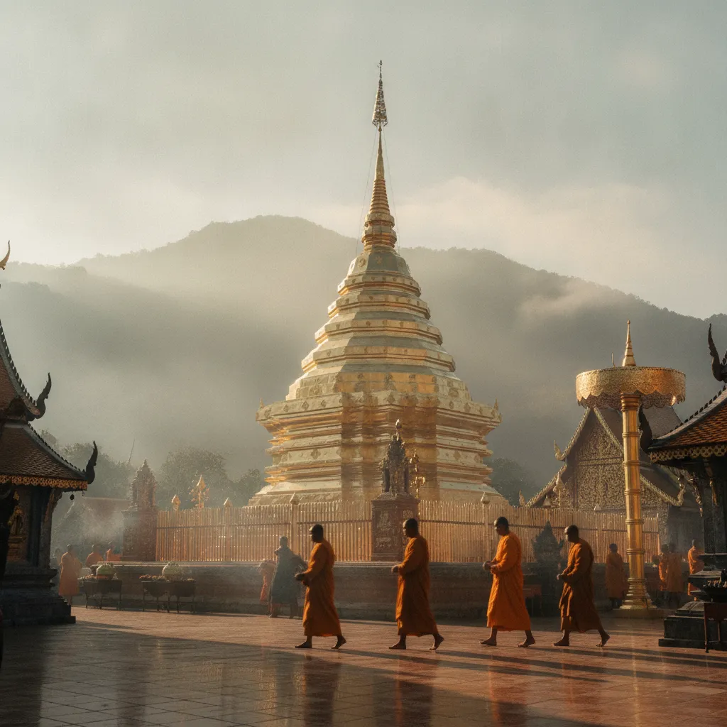Le temple Doi Suthep à Chiang Mai, joyau du nord de la Thaïlande