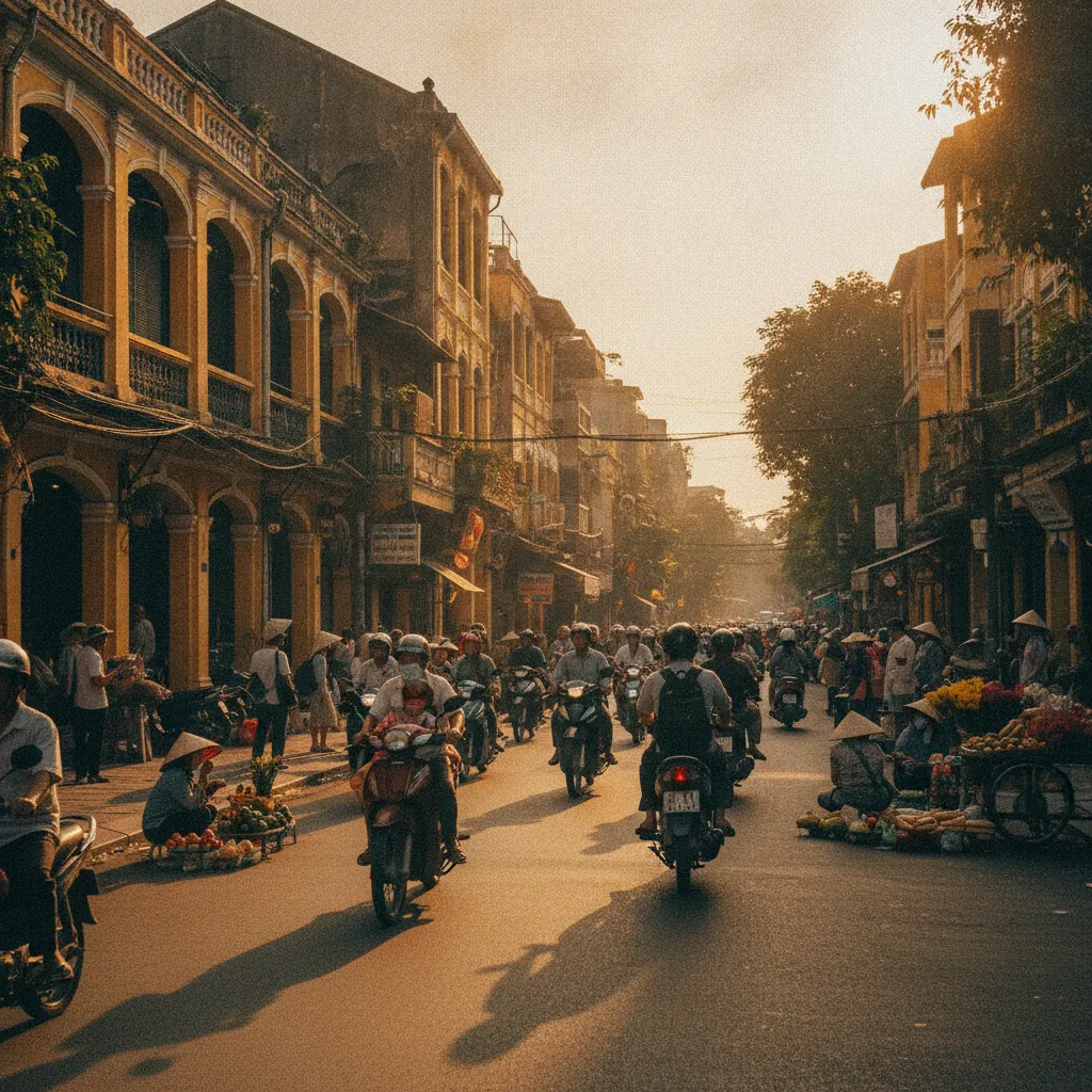 Le vieux quartier de Hanoï, destination prisée des voyageurs français au Vietnam