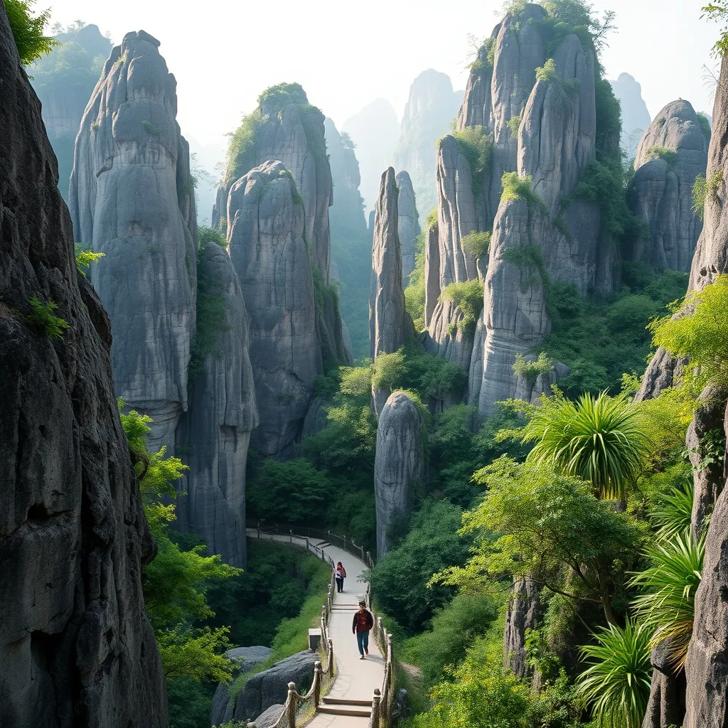 La Forêt de Pierre de Shilin, formation karstique spectaculaire aux portes de Kunming