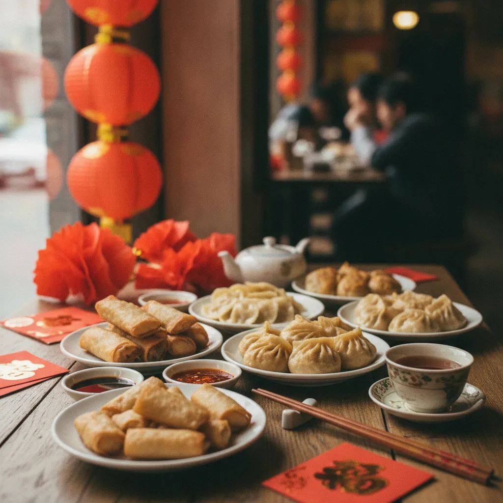 Raviolis et rouleaux de printemps, plats incontournables des festivités du Nouvel An chinois