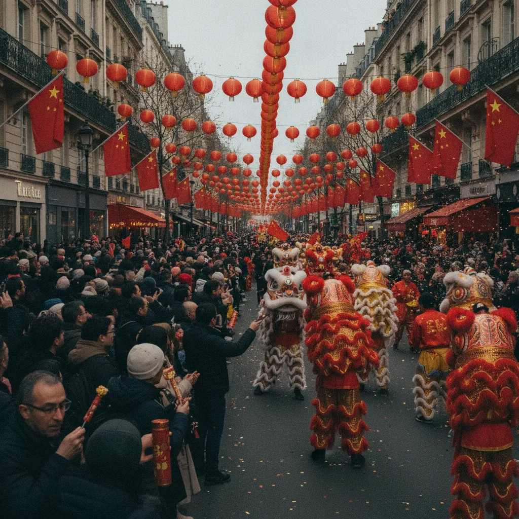 Défilé du Nouvel An chinois dans le 13e arrondissement de Paris