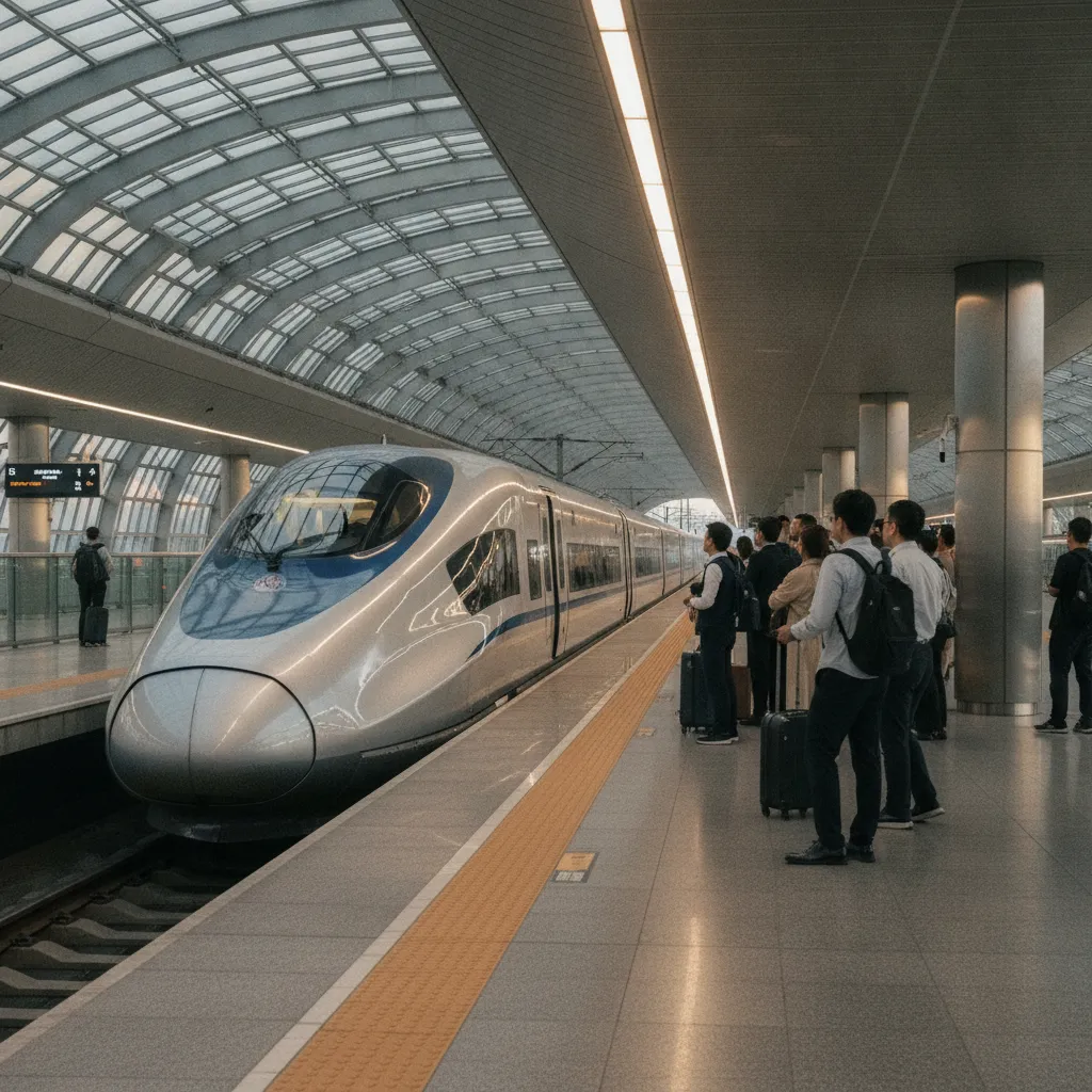 Le réseau ferroviaire à grande vitesse chinois permet de relier les grandes villes à moindre coût