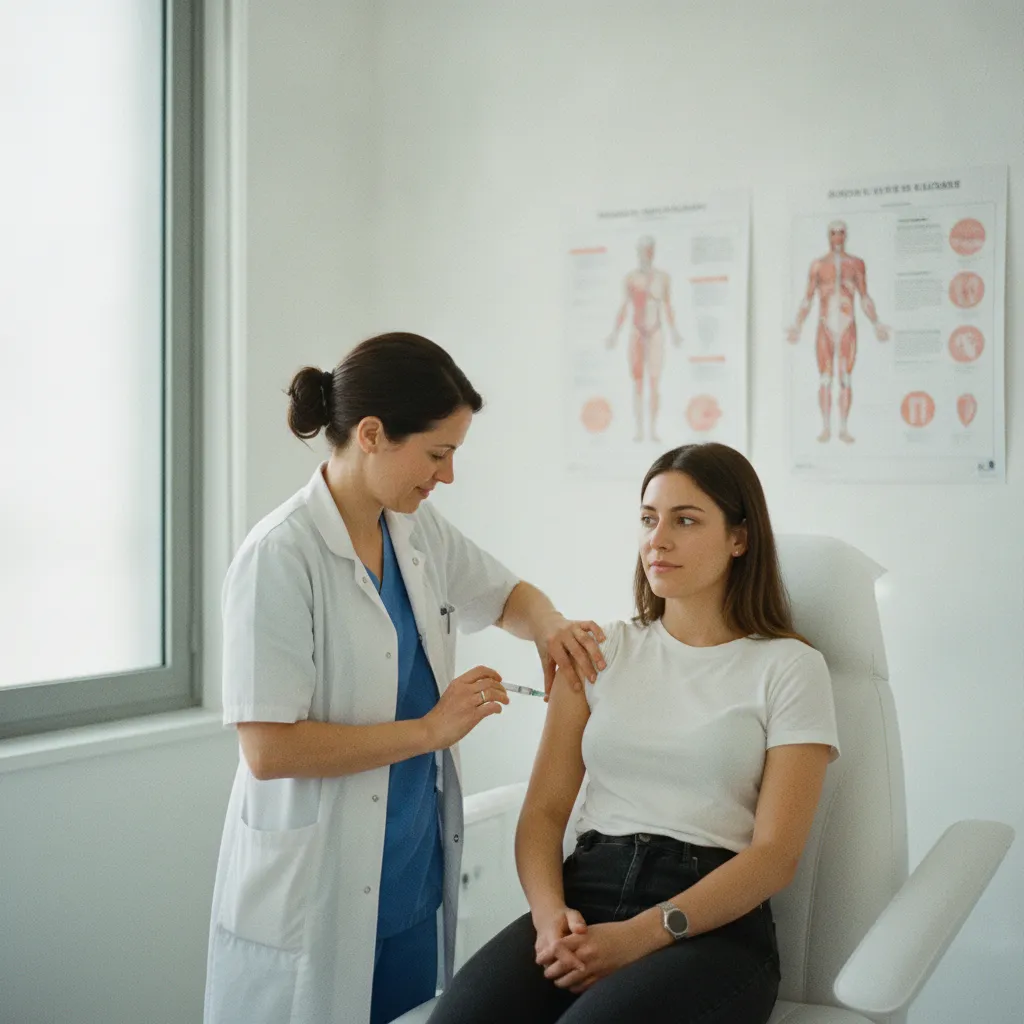 Consultation vaccinale dans un centre de médecine des voyages en France