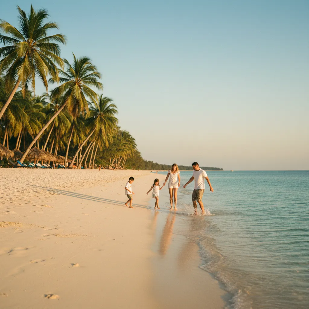 Les plages de sable blanc de Phu Quoc sont idéales pour clôturer un voyage en famille