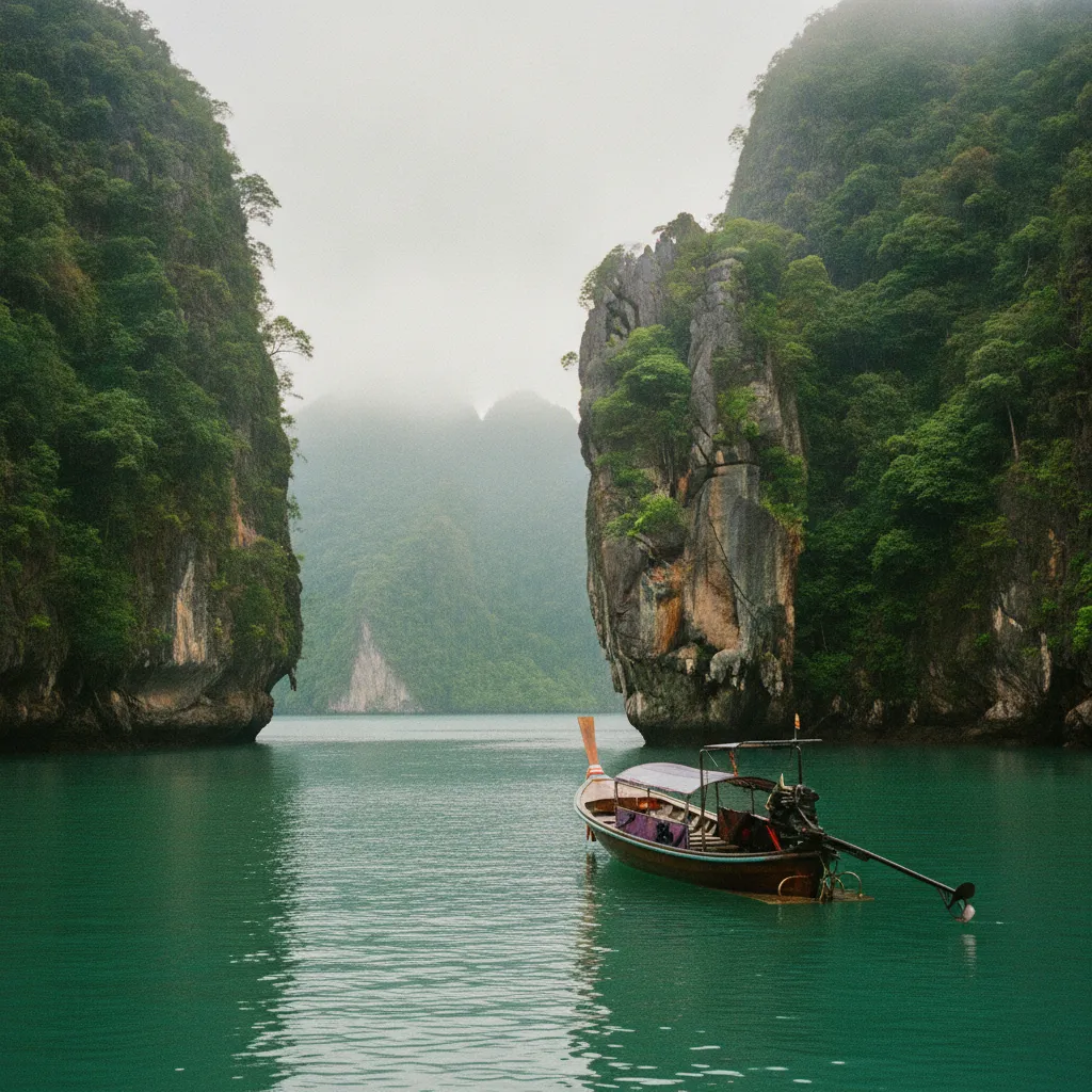 La baie de Phang Nga et ses formations karstiques spectaculaires, excursion incontournable depuis Phuket