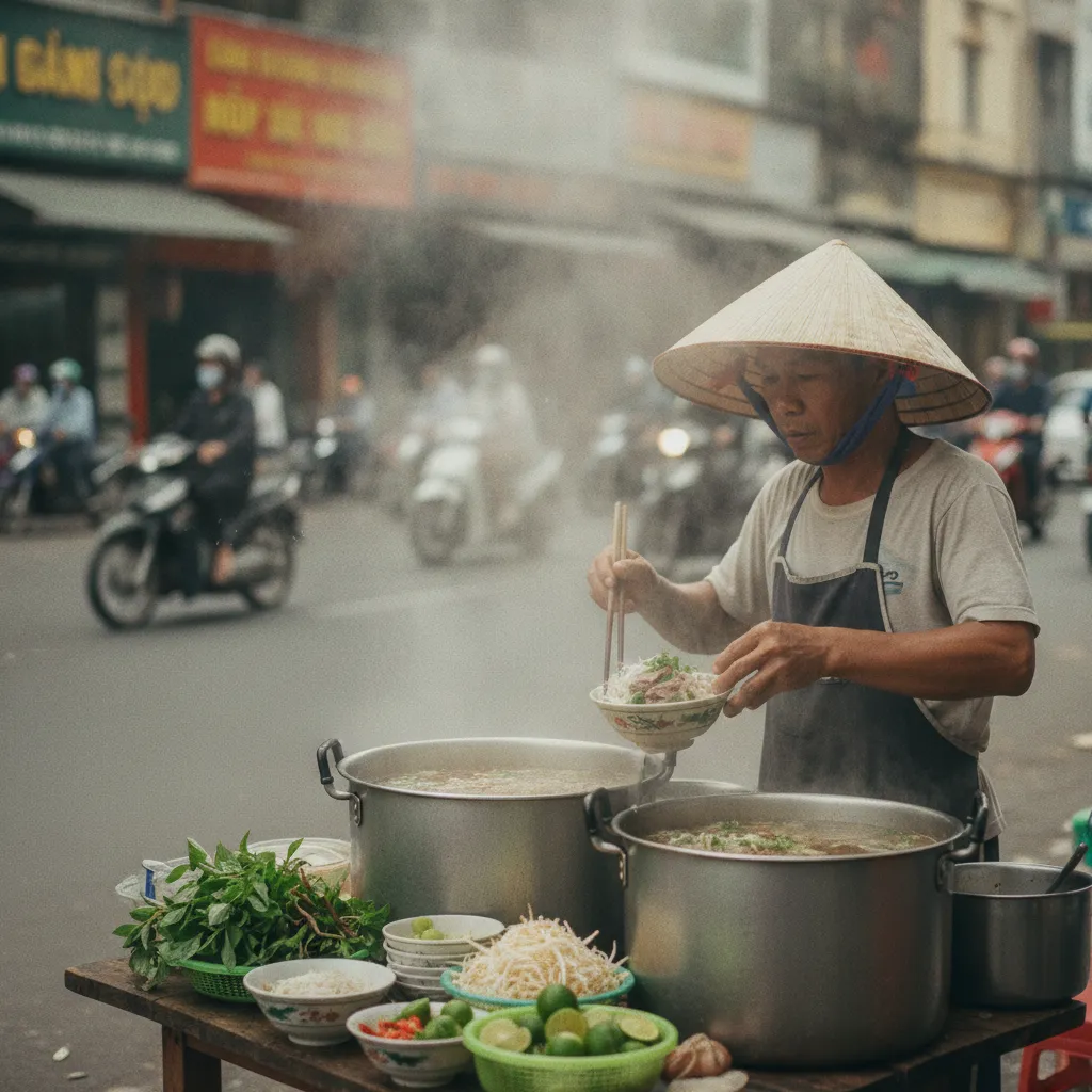 La street food vietnamienne, une expérience culinaire à ne pas manquer en dehors des repas du circuit