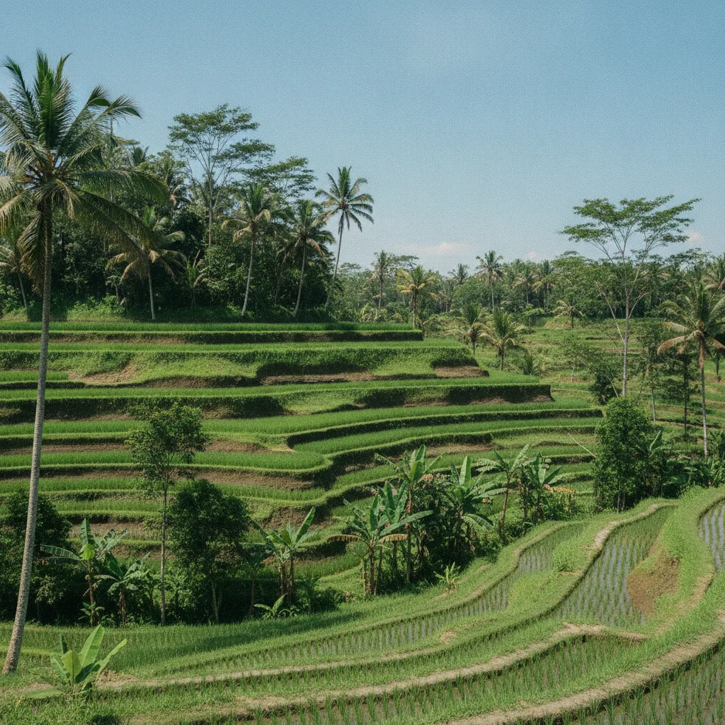 Les rizières en terrasses de Tegallalang à Ubud, étape incontournable des circuits Bali