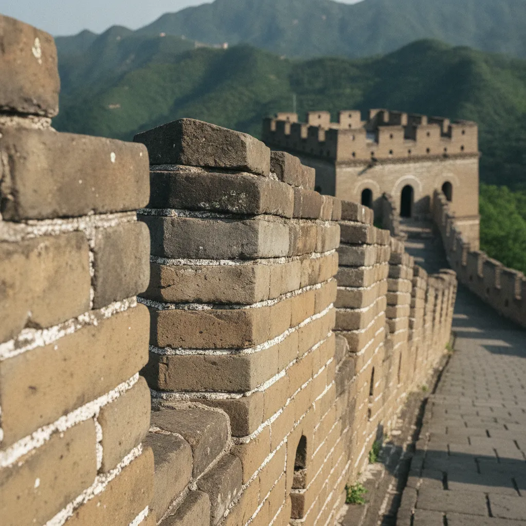 Les briques de la muraille Ming témoignent de plus de six siècles d'histoire