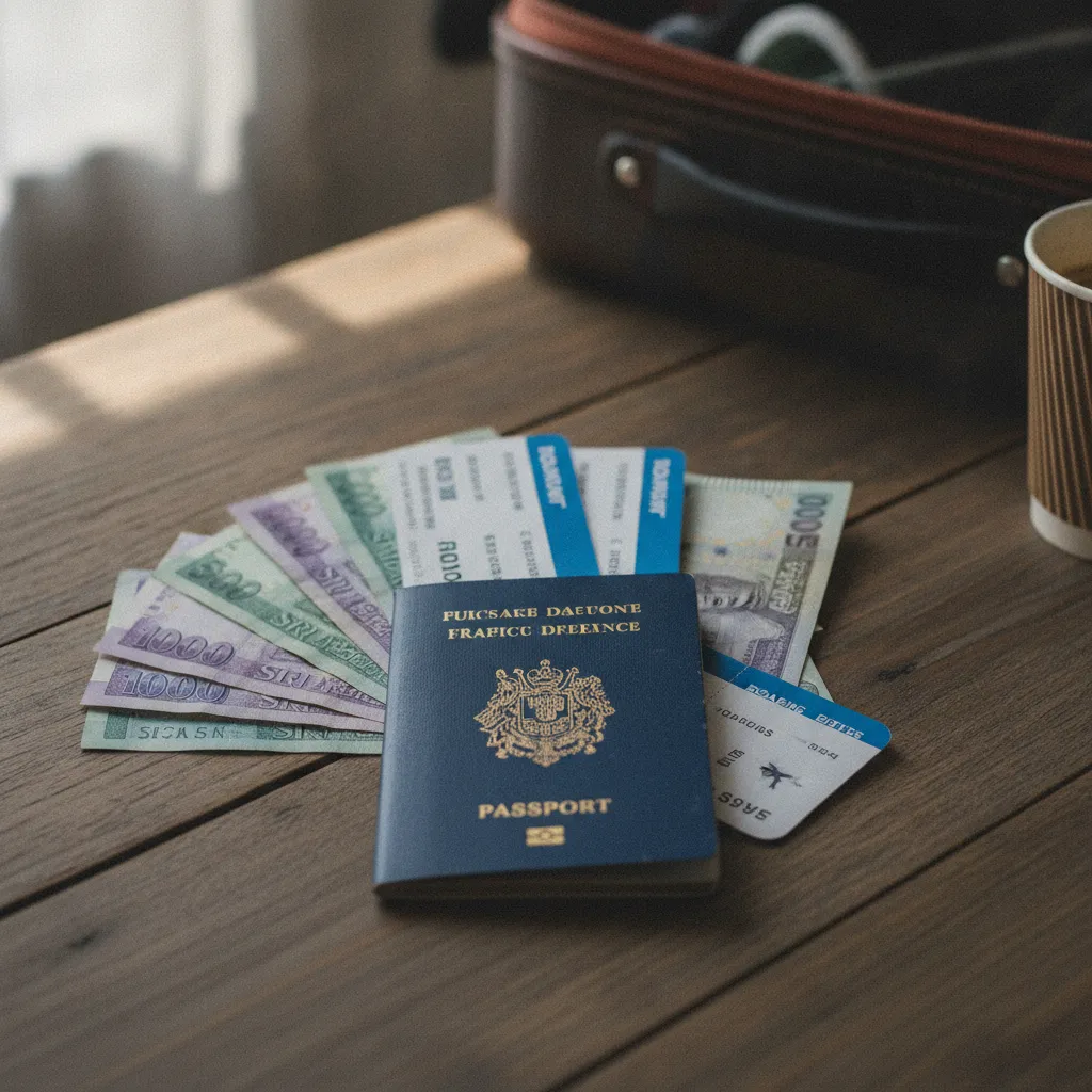 Passeport, billets d'avion et devises locales font partie des préparatifs essentiels pour le Sri Lanka