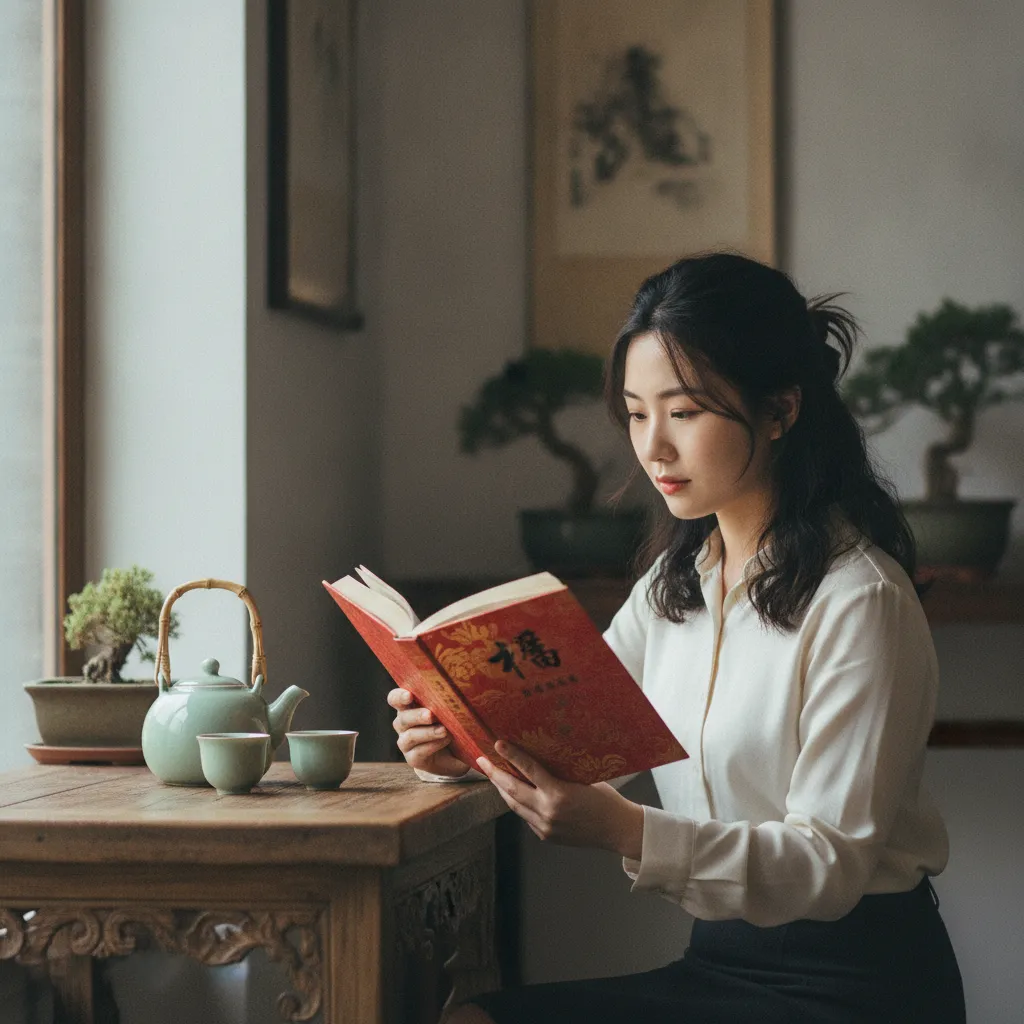 Consultation d'un almanach chinois traditionnel pour les prévisions astrologiques