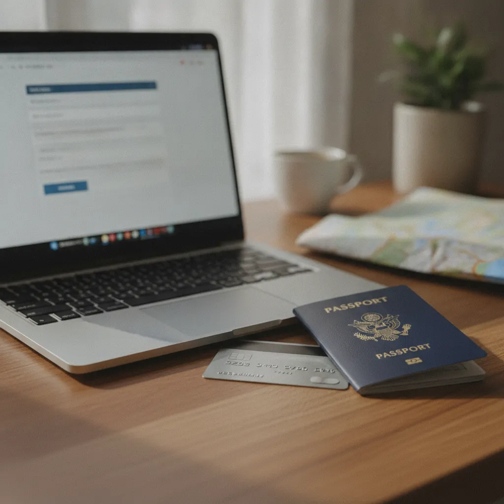 Demande d'ETA en ligne pour le Sri Lanka depuis un ordinateur portable