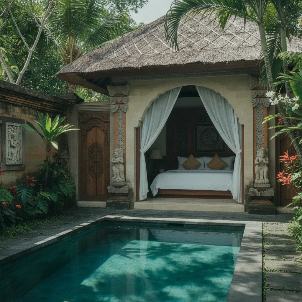 Une villa avec piscine privée à Bali : un luxe abordable dès 40 euros la nuit
