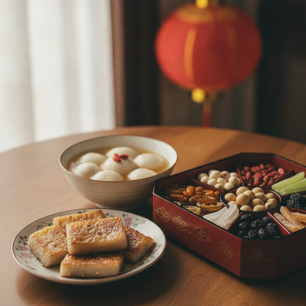 Desserts traditionnels du Nouvel An : niángāo, tangyuán et confiseries