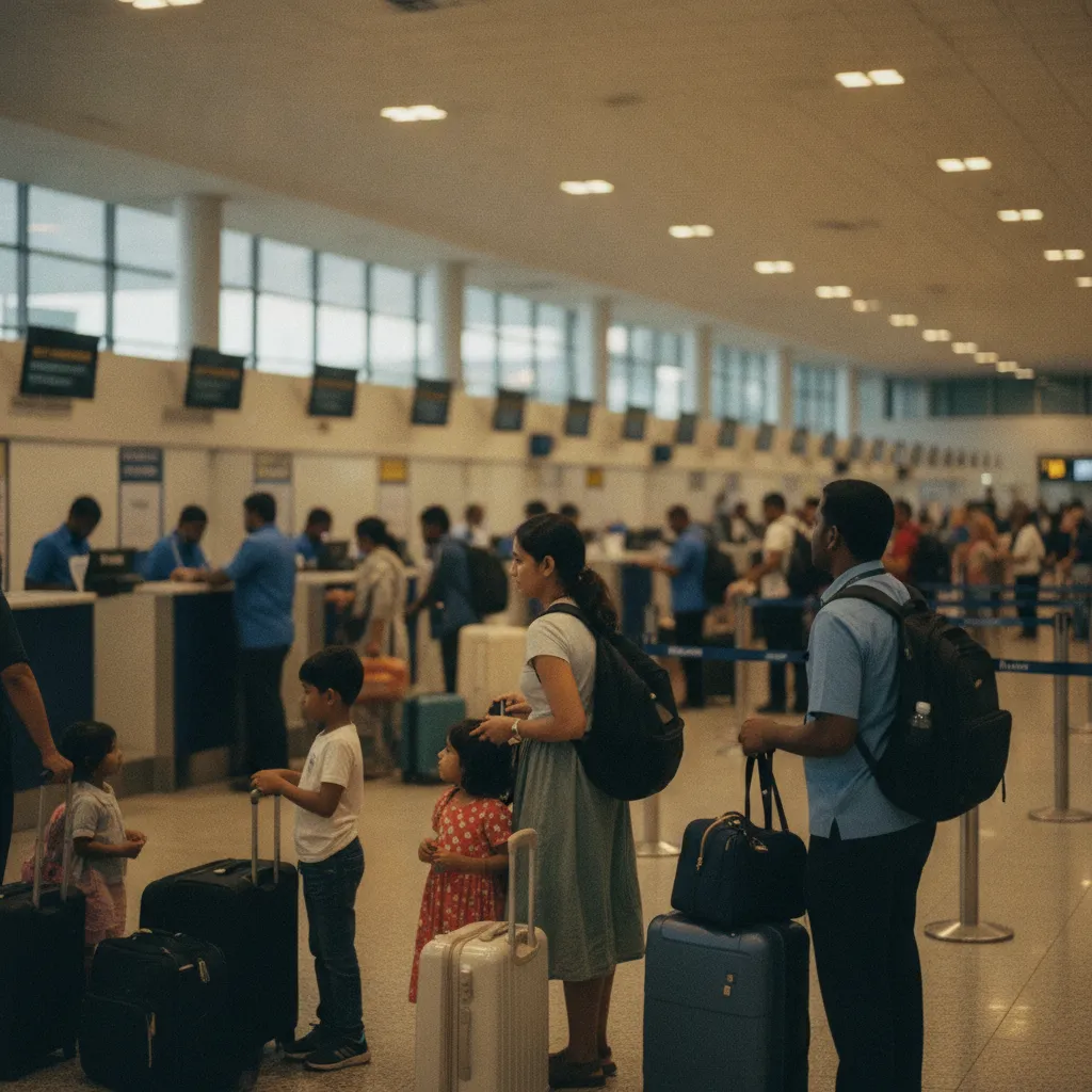 Le contrôle d'immigration à l'aéroport de Colombo est rapide avec une ETA pré-approuvée