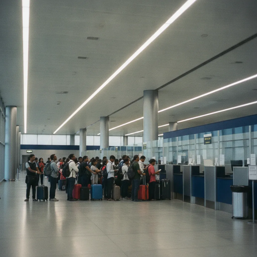 Le contrôle d'immigration à l'aéroport de Bandaranaike où votre ETA sera vérifié