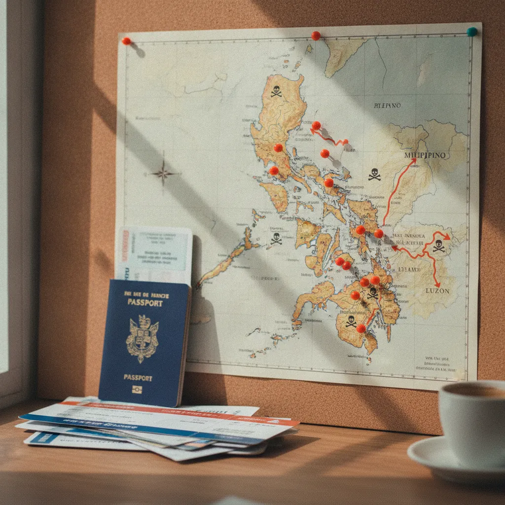 Préparation d'un voyage aux Philippines avec identification des zones à éviter