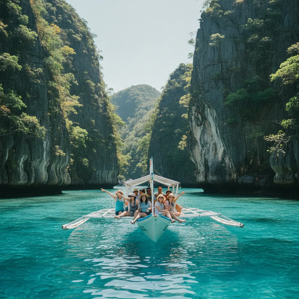 Excursion en island hopping dans les lagons de Coron, Palawan