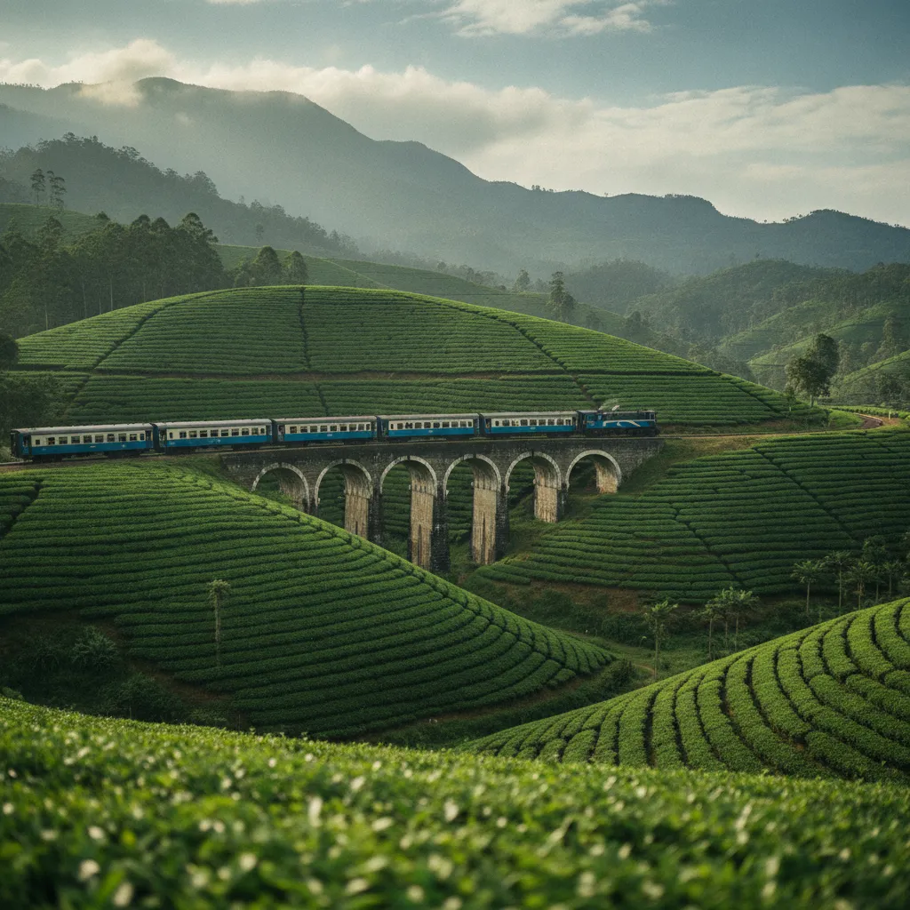 Le célèbre trajet en train entre Kandy et Ella à travers les plantations de thé sri-lankaises