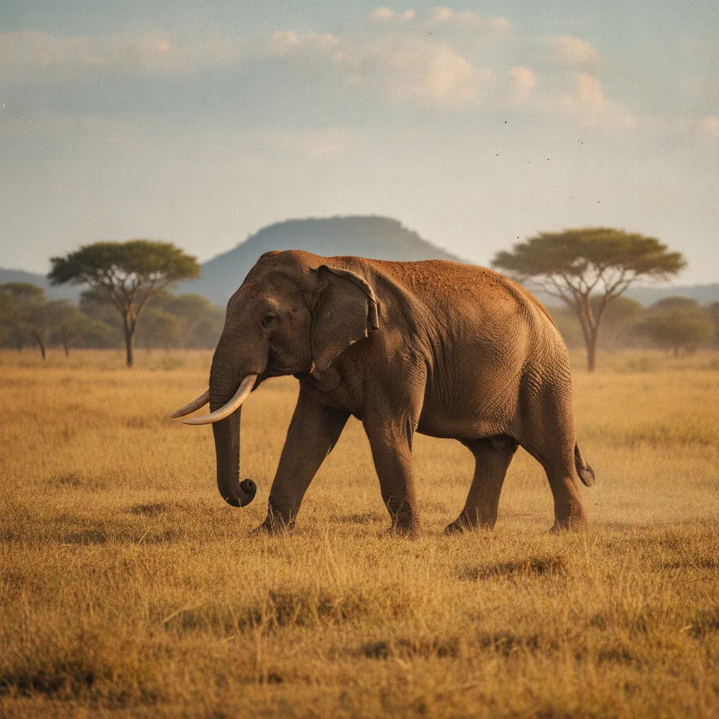 Un éléphant sauvage dans le parc national d'Udawalawe, expérience safari inoubliable au Sri Lanka
