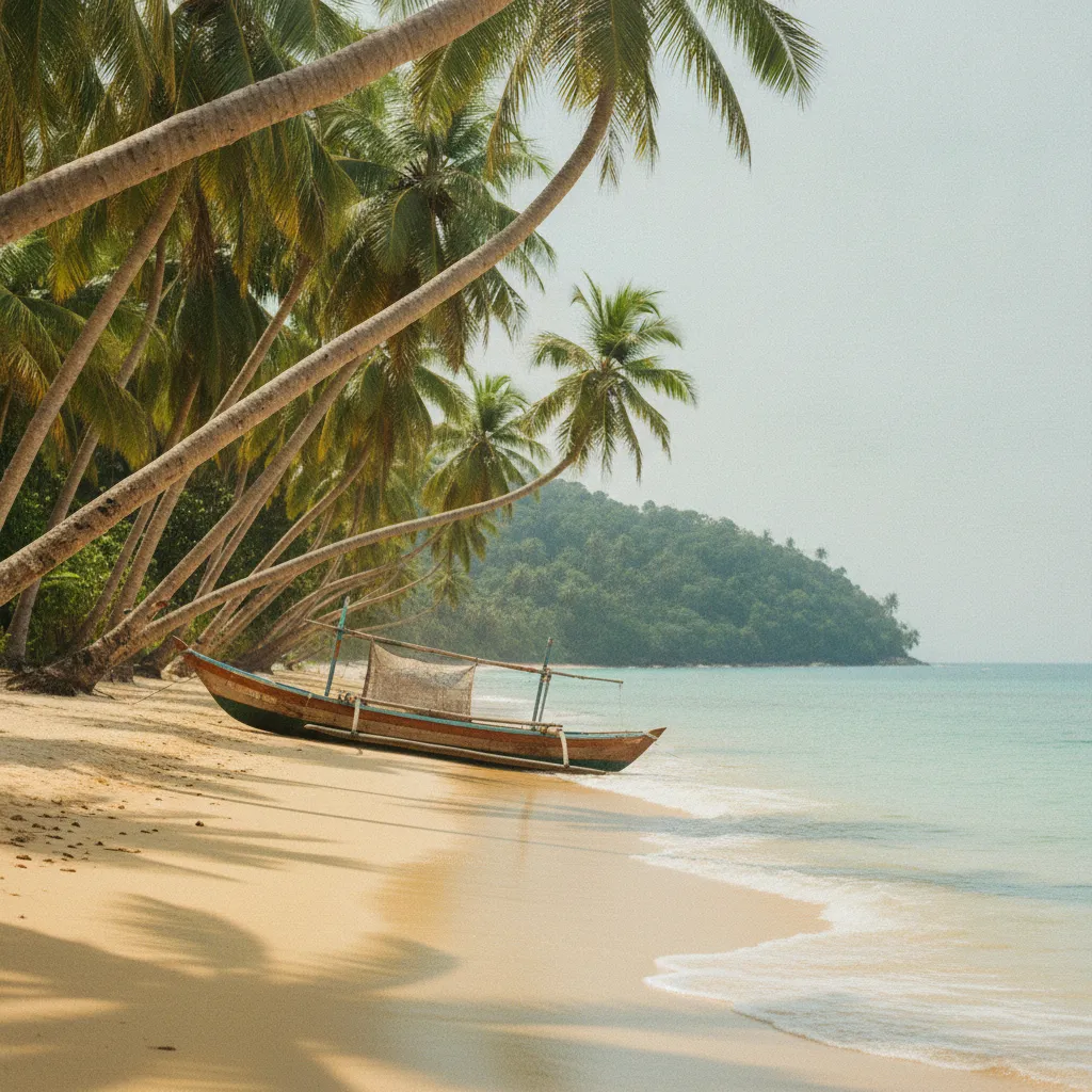 Plage paradisiaque du sud du Sri Lanka, cadre idéal pour un séjour balnéaire tout compris
